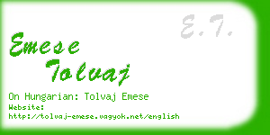 emese tolvaj business card